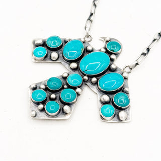 Sheila Tso Masterpiece Reversible Thunderbird Cluster Necklace