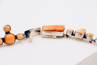 Federico Jimenez "Every day of the Week" Orange Spiny Necklace