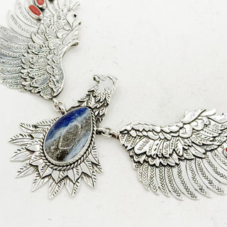 Donnalee Shewmake Crazy Articulated Eagle Necklace