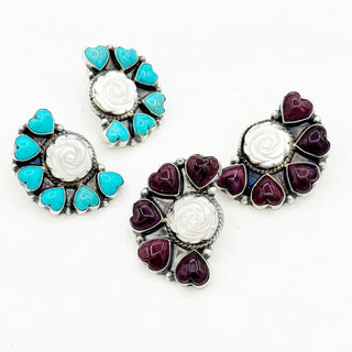 Sheila Tso Garden Half Cluster Earrings