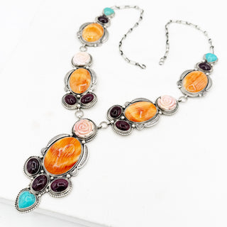 Sheila Tso Summer Sunset Rose Lariat