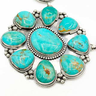 Gilbert Platero Masterpiece Royston Cluster Mega Necklace