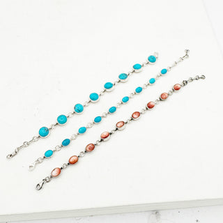 Sheila Tso Linked Stone Bracelets