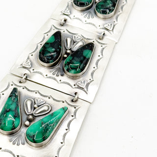 Sheila Tso Emerald Rose Tie Lariat