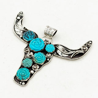 Donnalee Shewmake Masterpiece Kingman Ombre Longhorn Pendant