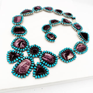 *Federico Jimenez Ultimae Purple Spiny and Sleeping Beauty Butterfly Necklace