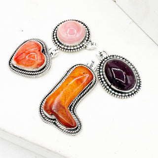 Jason Ogg Spiny Oyster and Pink Conch Charms