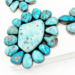 Federico Jimenez Historic Kingman Cluster Mega Necklace