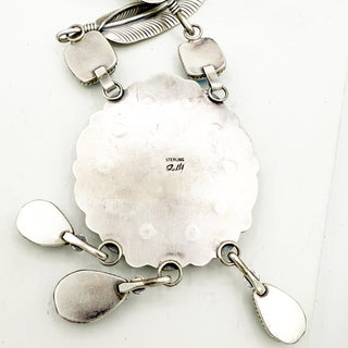 Gabby Jurado Red Spiny Cobblestone and Golden Hills Cluster Statement Necklace