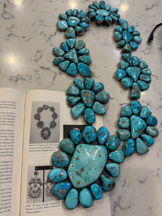 Federico Jimenez Historic Kingman Cluster Mega Necklace