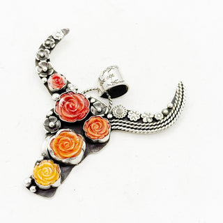 Donnalee Shewmake Spiny Ombre Longhorn Pendant