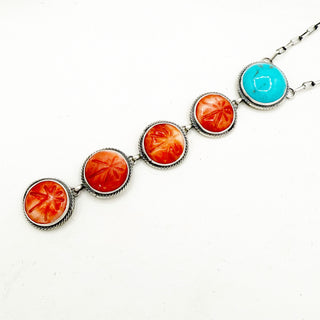 Sheila Tso Spiny Oyster Sunburst Lariat
