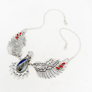 Donnalee Shewmake Crazy Articulated Eagle Necklace