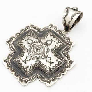 Vinvent Platero Giant Stamped Cross Pendant
