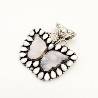 Tyler Brown Druzy and Mother of Pearl Set