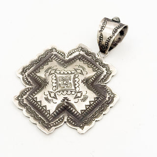 Vinvent Platero Giant Stamped Cross Pendant