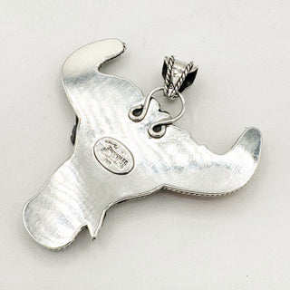 Donnalee Shewmake Ombre of Rose Longhorn Pendant