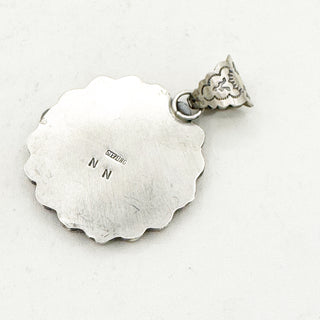 Ned Nez Kingman Coin Pendant with Pink Conch