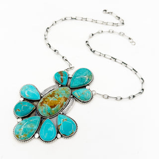 Sheila Tso Wild Magic Giant Royston Cluster Necklace