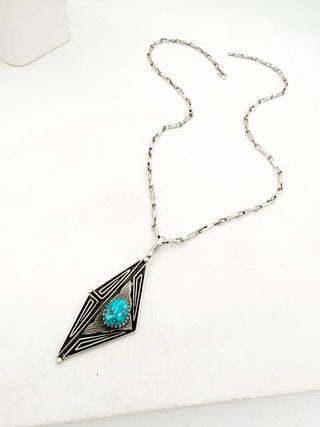 The Storm Geometry Necklace by Leo Yazzie