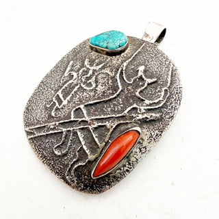 JOHN HORNBACK REVERSIBLE PETROGLPYN PENDANT
