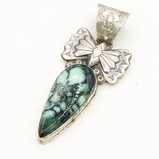 Ned Nez Emerald Rose Variscite Pendant
