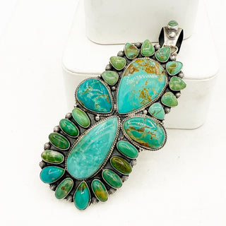 Sheila Tso Massive Royston Cluster Pendant