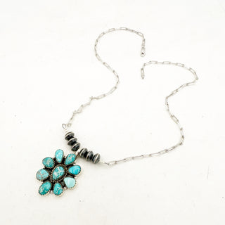 White Water Saucer Pearl Cluster Necklace