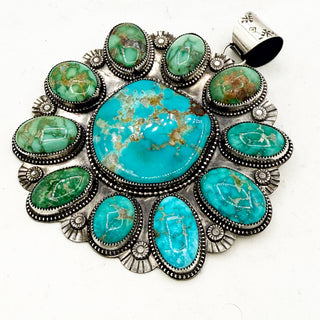 HJC x Kurt Card Royston and Emerald Valley Ombre Cluster Pendant