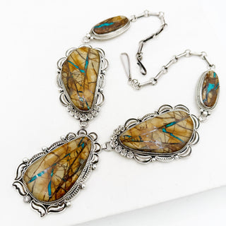 Alex Sanchez Royston Ribbon Old Style Necklace