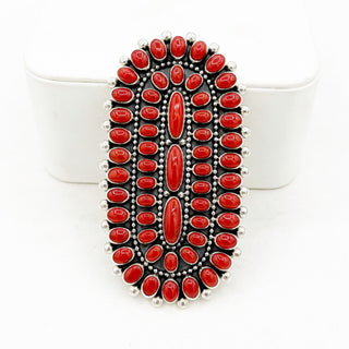 Ernest Begay's Famous Coral Cluster Ring