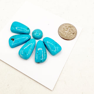 High-grade Persian Turquoise Cabochon Suites