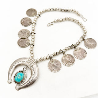 The Lucky Companion - Vintage Coin Naja Necklace