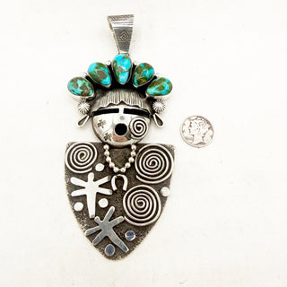 Alex Sanchez Sonoran Gold "Wise Woman" Maiden Pendant