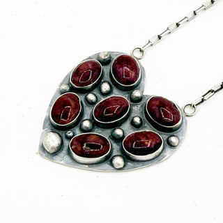Sheila Tso Reversible Heart Cluster Necklaces