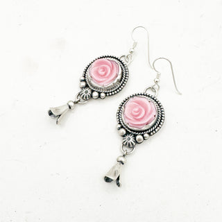 Shay Pfeiffer Carved Rose Earrings