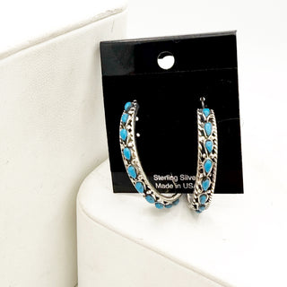 Zuni Sleeping Beauty 1.5inch hoops