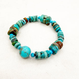 Handcut Kingman and Sleeping Beauty Stretchy