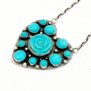 Sheila Tso Reversible Heart Cluster Necklaces