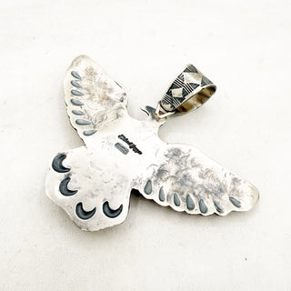 Skybound - Lone Mountain and Mediterranean Coral Thunderbird Pendant