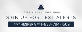 Text alert sign-up banner with contact information on a light gray background