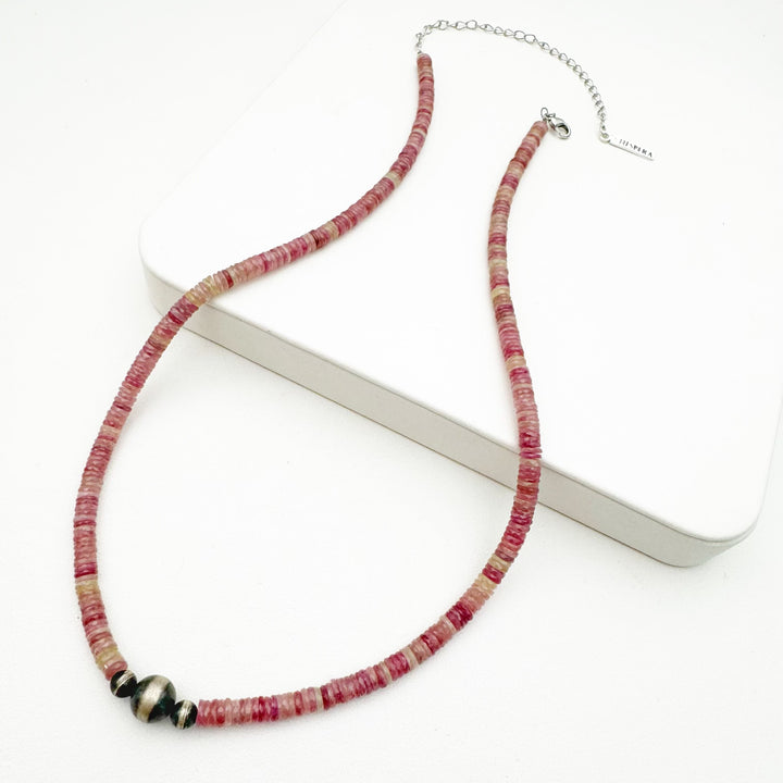 Bespoke: Pink Sapphire Luxe Navajo Pearl Necklace