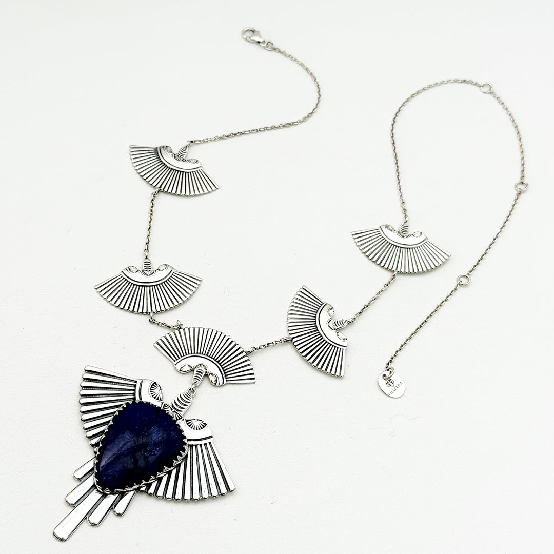 Thunderbird Mega Necklace - Blue Sapphire