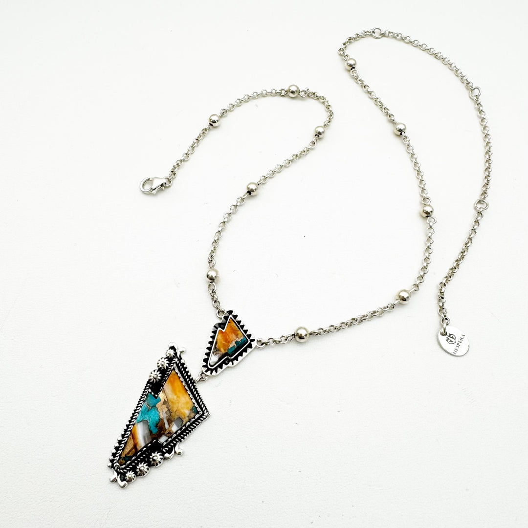 Storm Wolf Necklace - Spiny oyster Turquoise