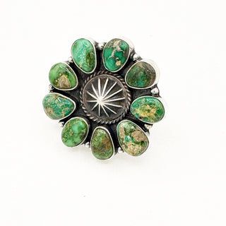 Patrick Yazzie Sonoran Gold Cluster Ring