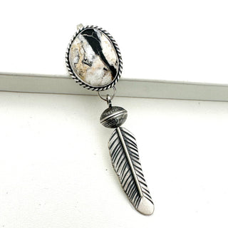 Coin Poncha Pearl Feather Blossom Pendants by Jason Ogg