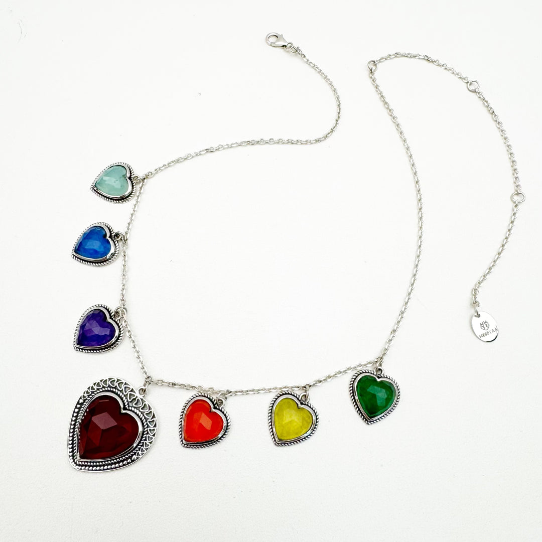Eric's Seven Loves Necklace - Rainbow