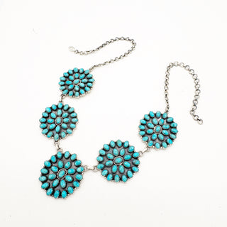 PREORDER - Kingman 5 Cluster Statement Necklace