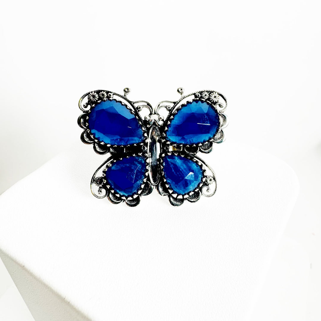 Brit Butterfly Rings - Blue Aventurine