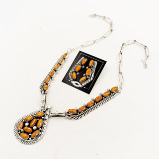 Darlene Begay Orange Spiny Set